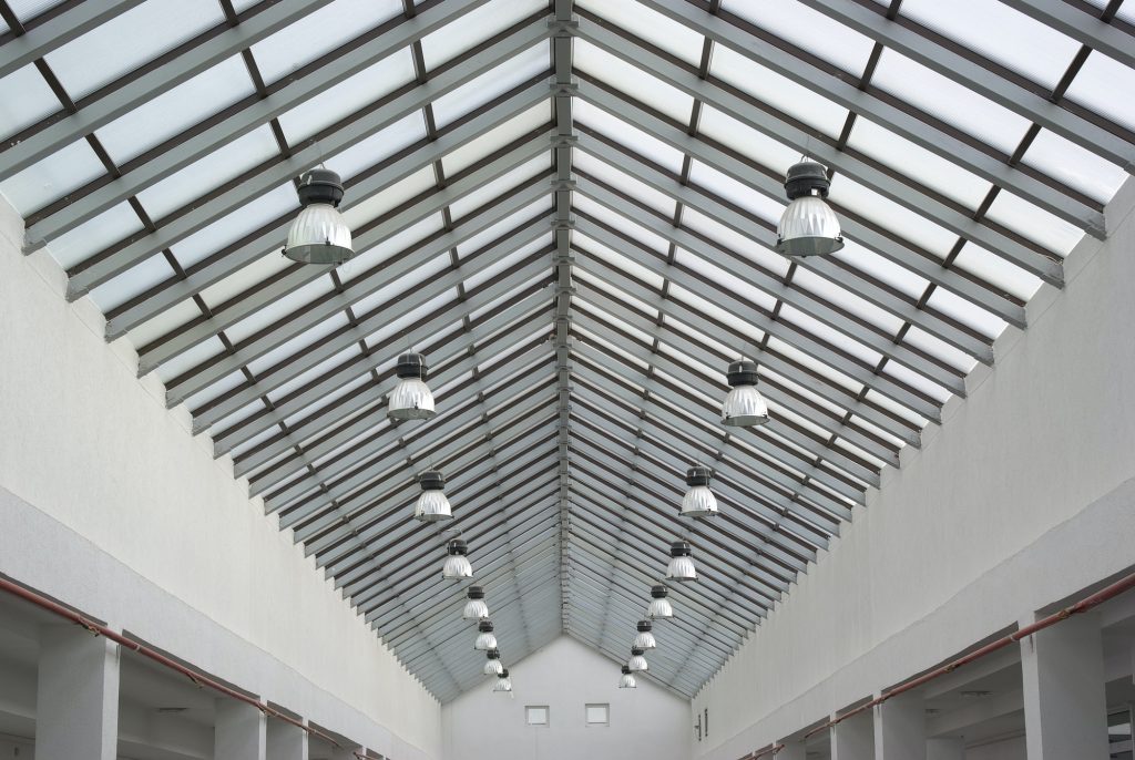 Roof of industry plant